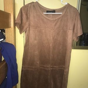 Mini camel T-Shirt Dress